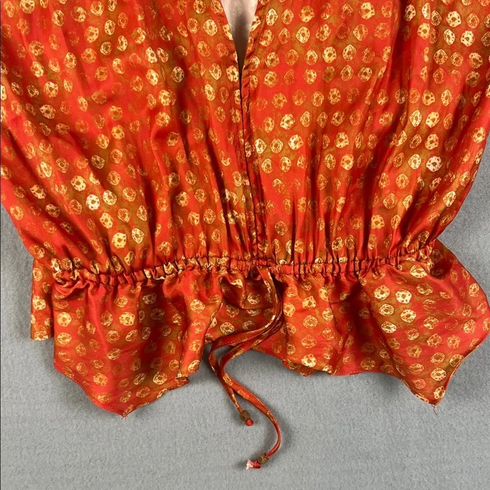 Free People Dreambound Top in coral/pink/gold Size: Medium